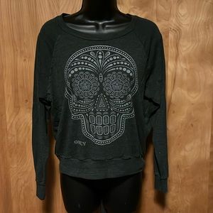 Obey Small Sugar Skull Crewneck Sweatshirt